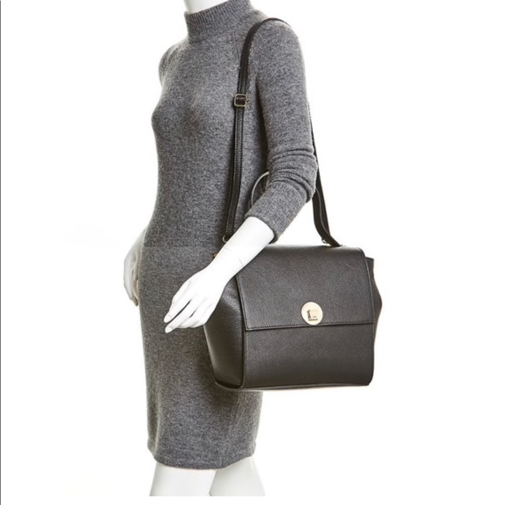 Georgia Costa Farrah Black Leather Shoulder Bag - Picture 2 of 7